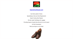 Desktop Screenshot of miamishoerepair.com